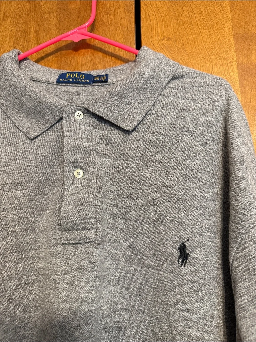 Men’s Grey polo collared shirt